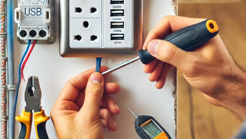 Jak podłączyć gniazdko z portami USB