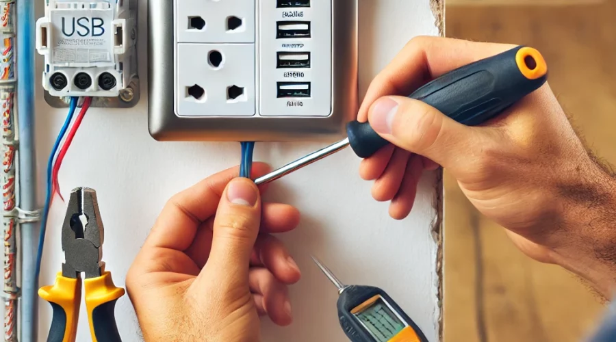 Jak podłączyć gniazdko z portami USB